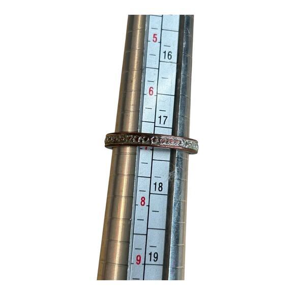 Vintage Black Faceted Center Silver Tone Cocktail Ring Size 7 - Picture 7 of 7